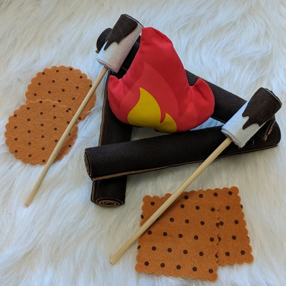 plush campfire set